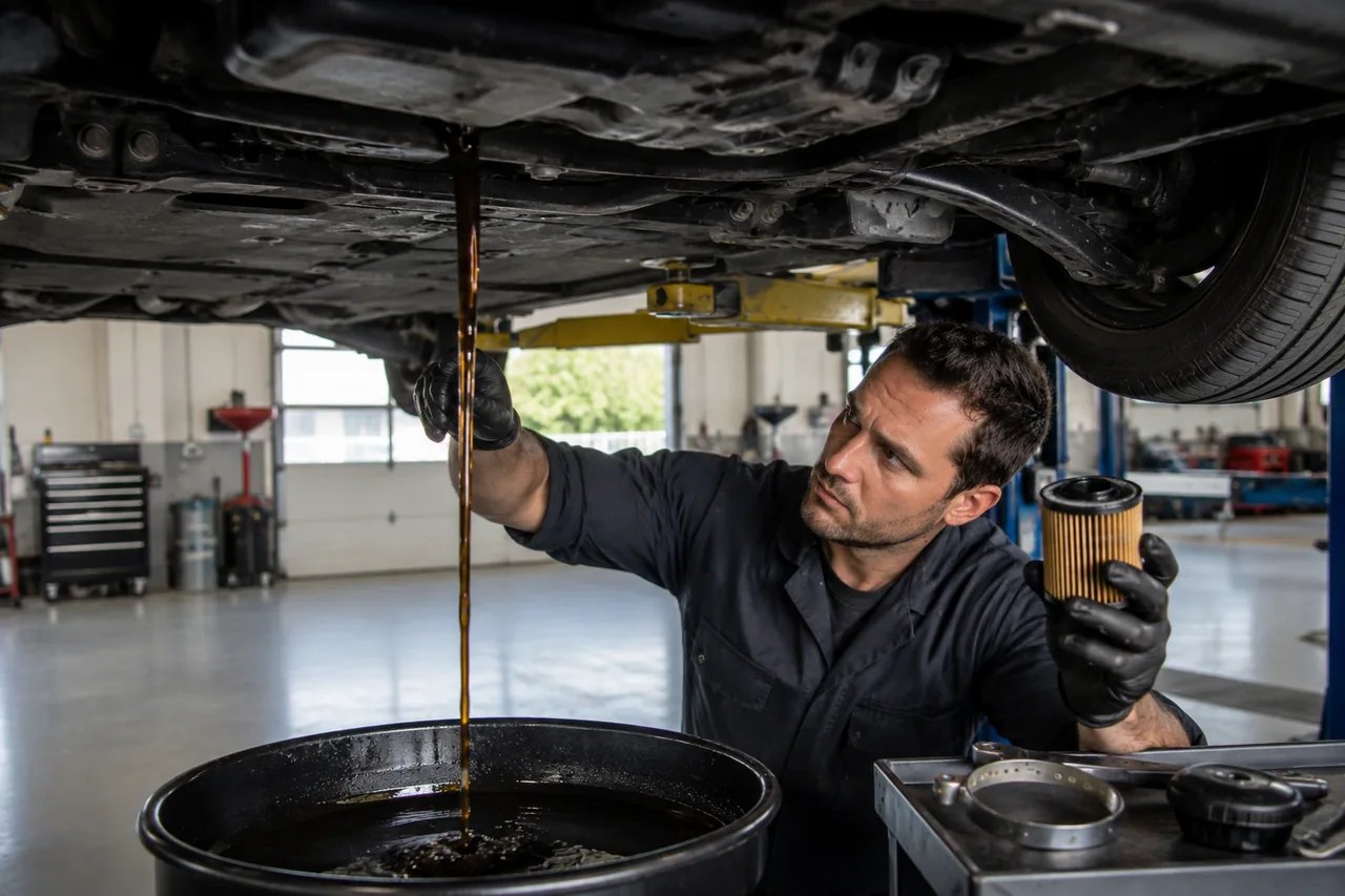 Lube, oil and filter service at Big O Tires Agassiz